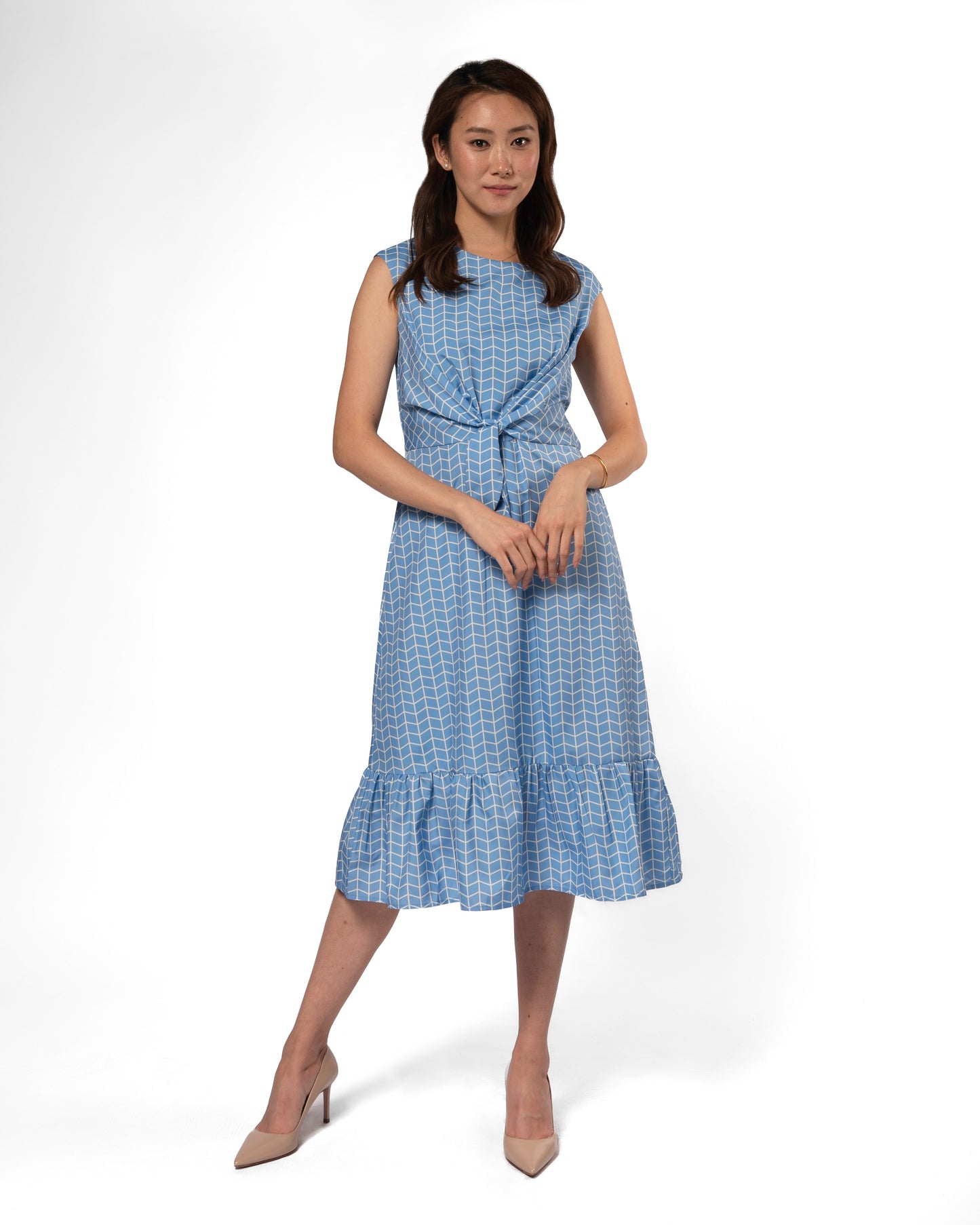 Geo drop waist dress