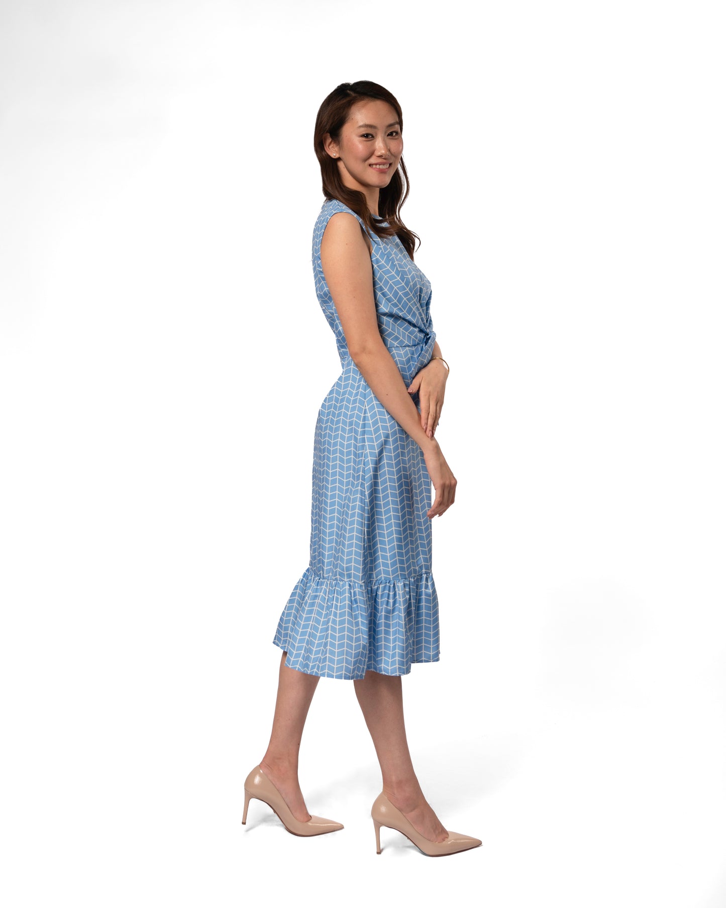 Geo drop waist dress
