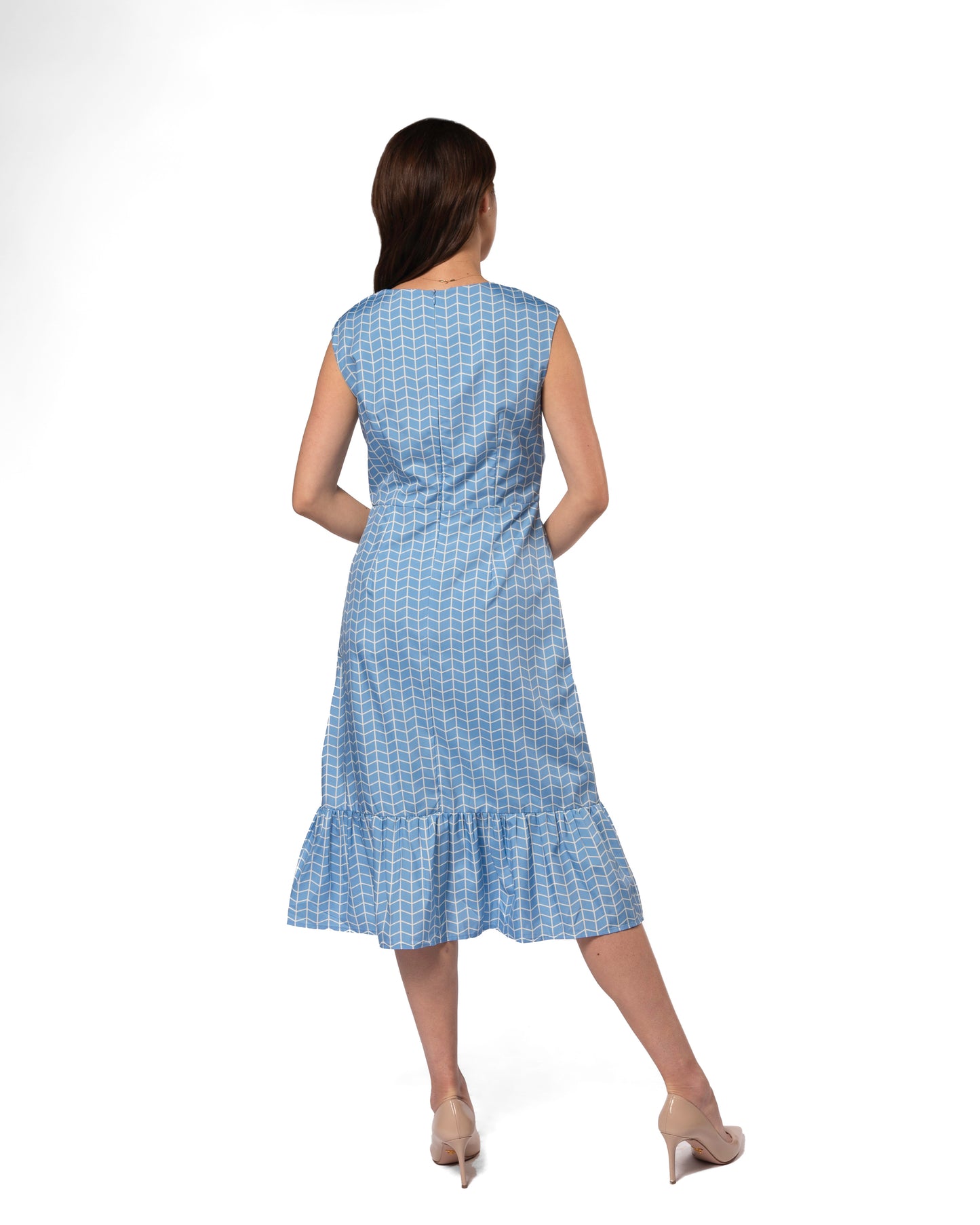 Geo drop waist dress