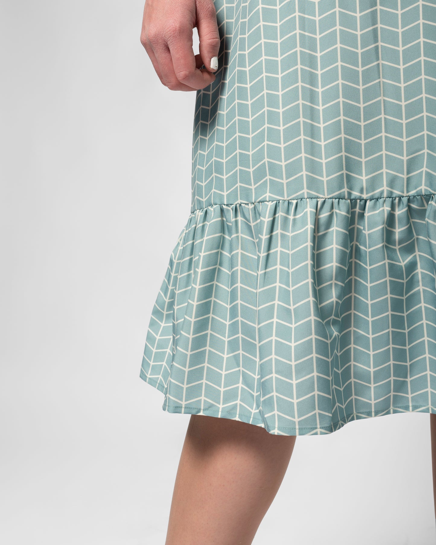 Geo drop waist dress