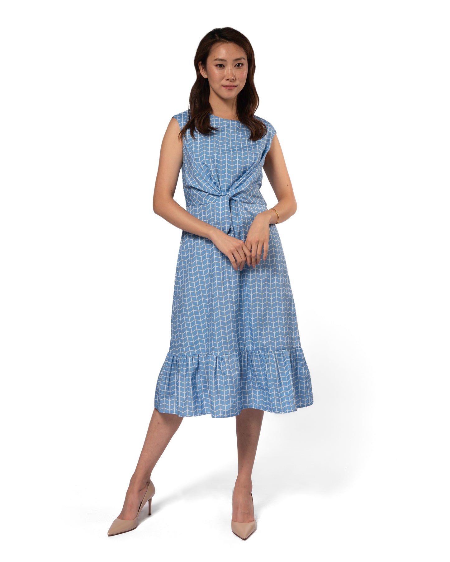 Geo drop waist dress