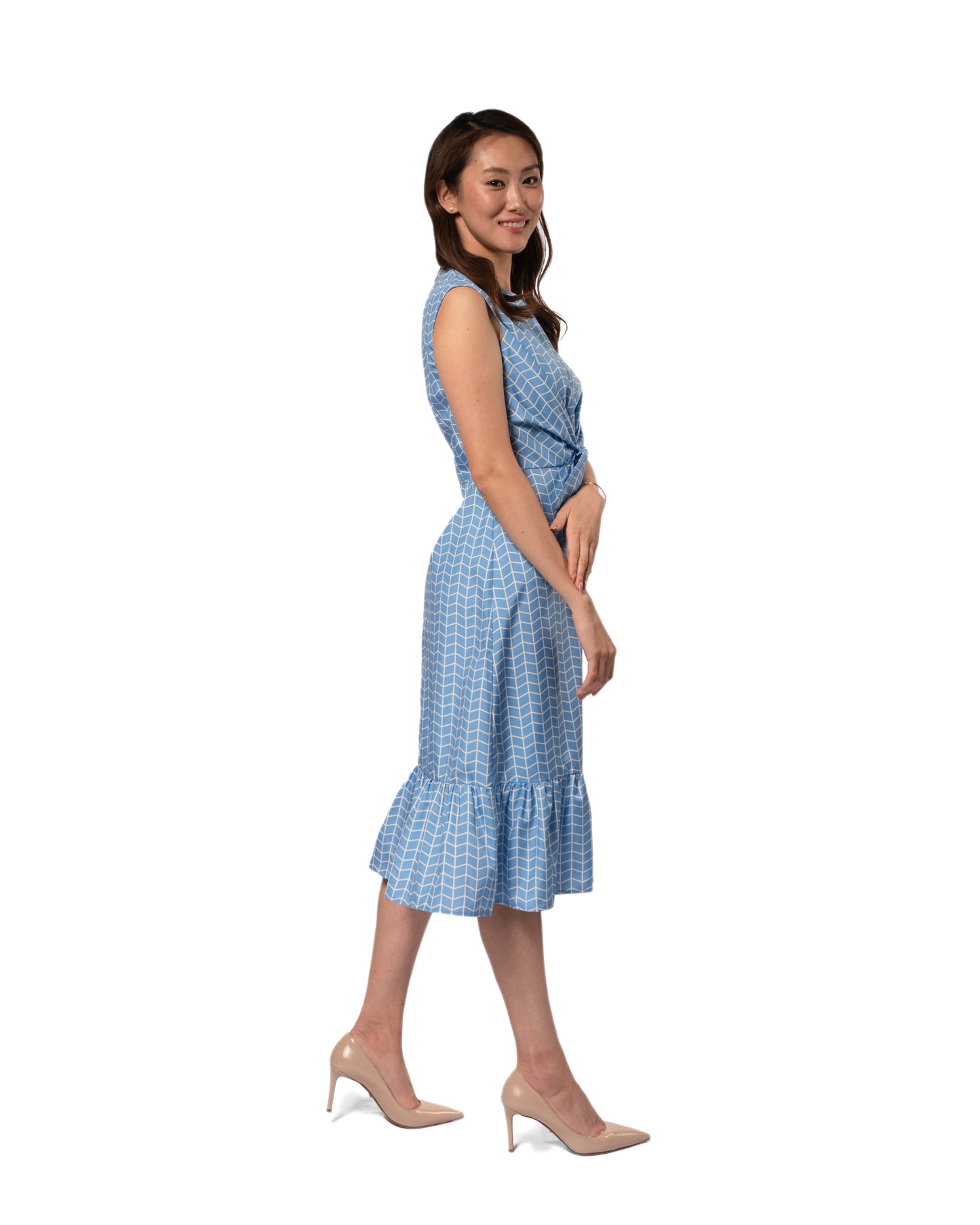 Geo drop waist dress