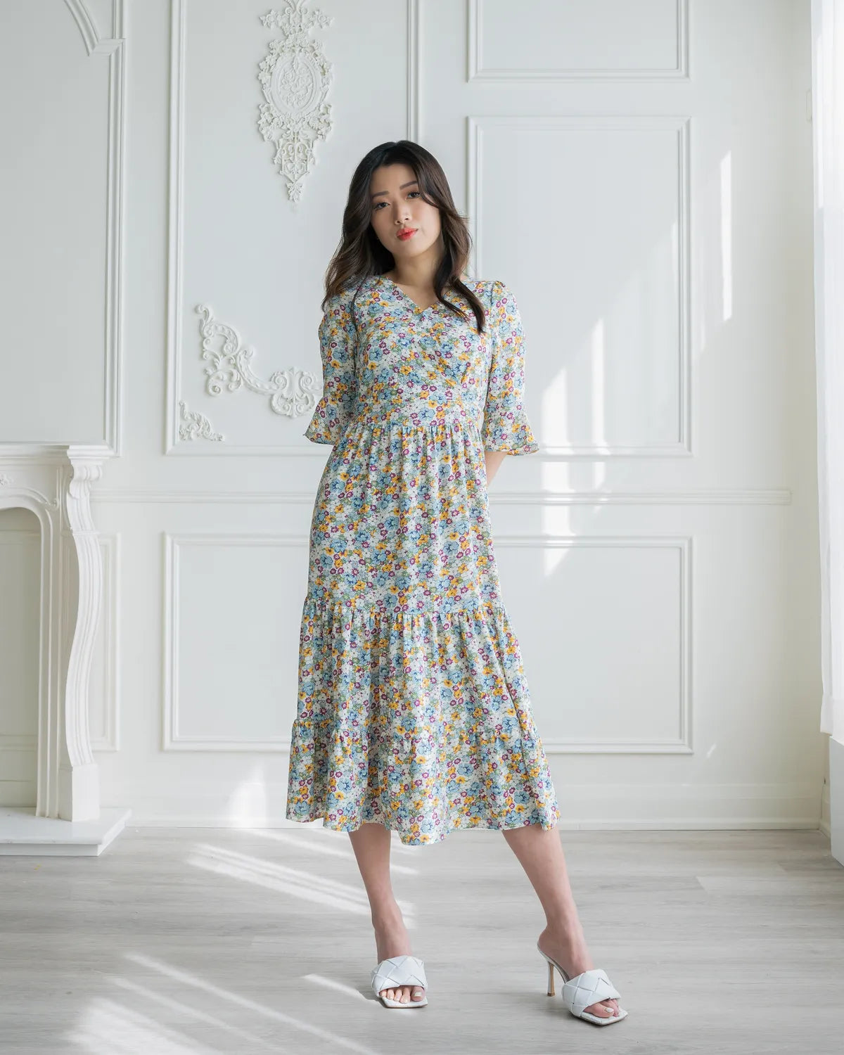 Wildflower Meadow Midi Dress