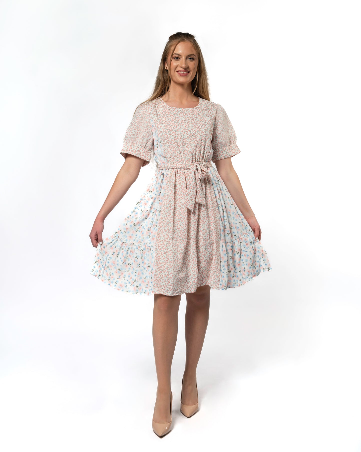 Gardena Flowerette Drop Waist Dress