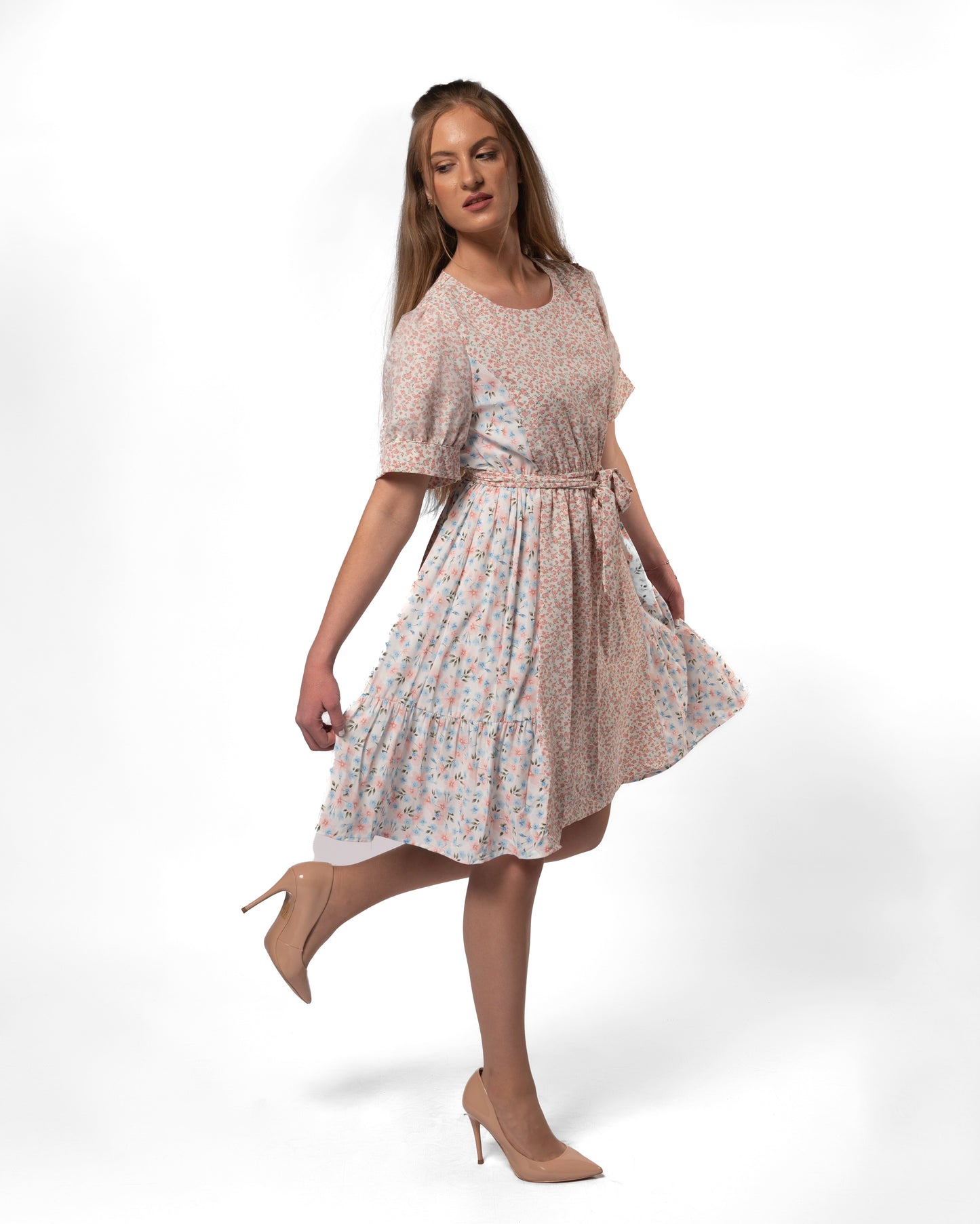 Gardena Flowerette Drop Waist Dress