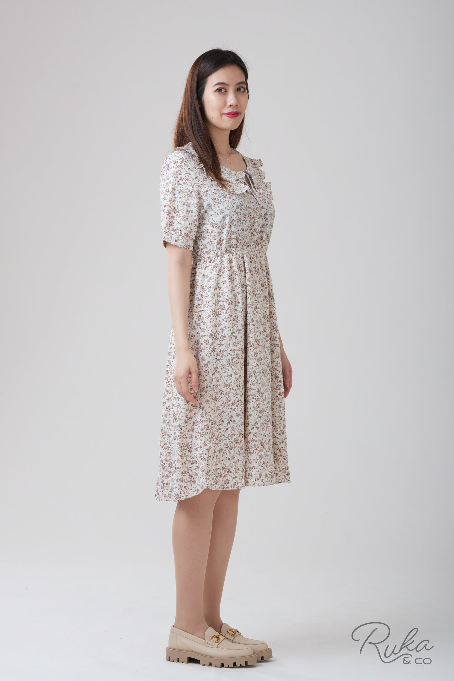 Meadowvale Collared Blouson Dress