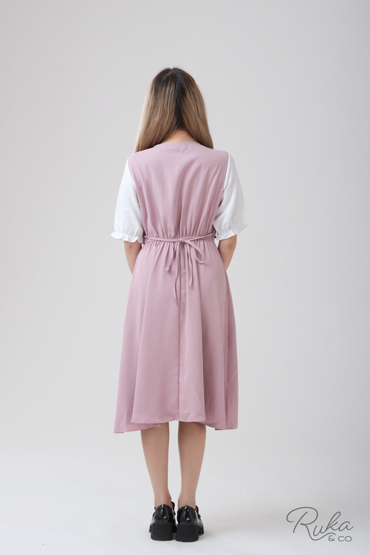 Ruth Vested Blouson Dress