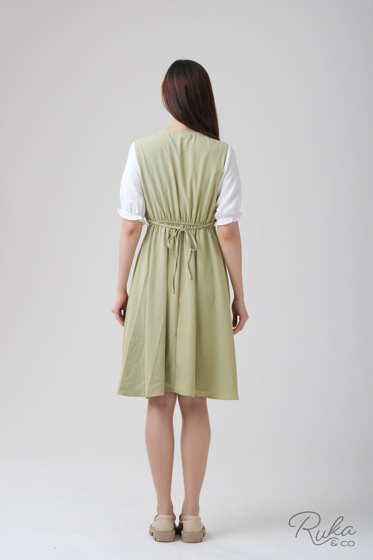 Ruth Vested Blouson Dress