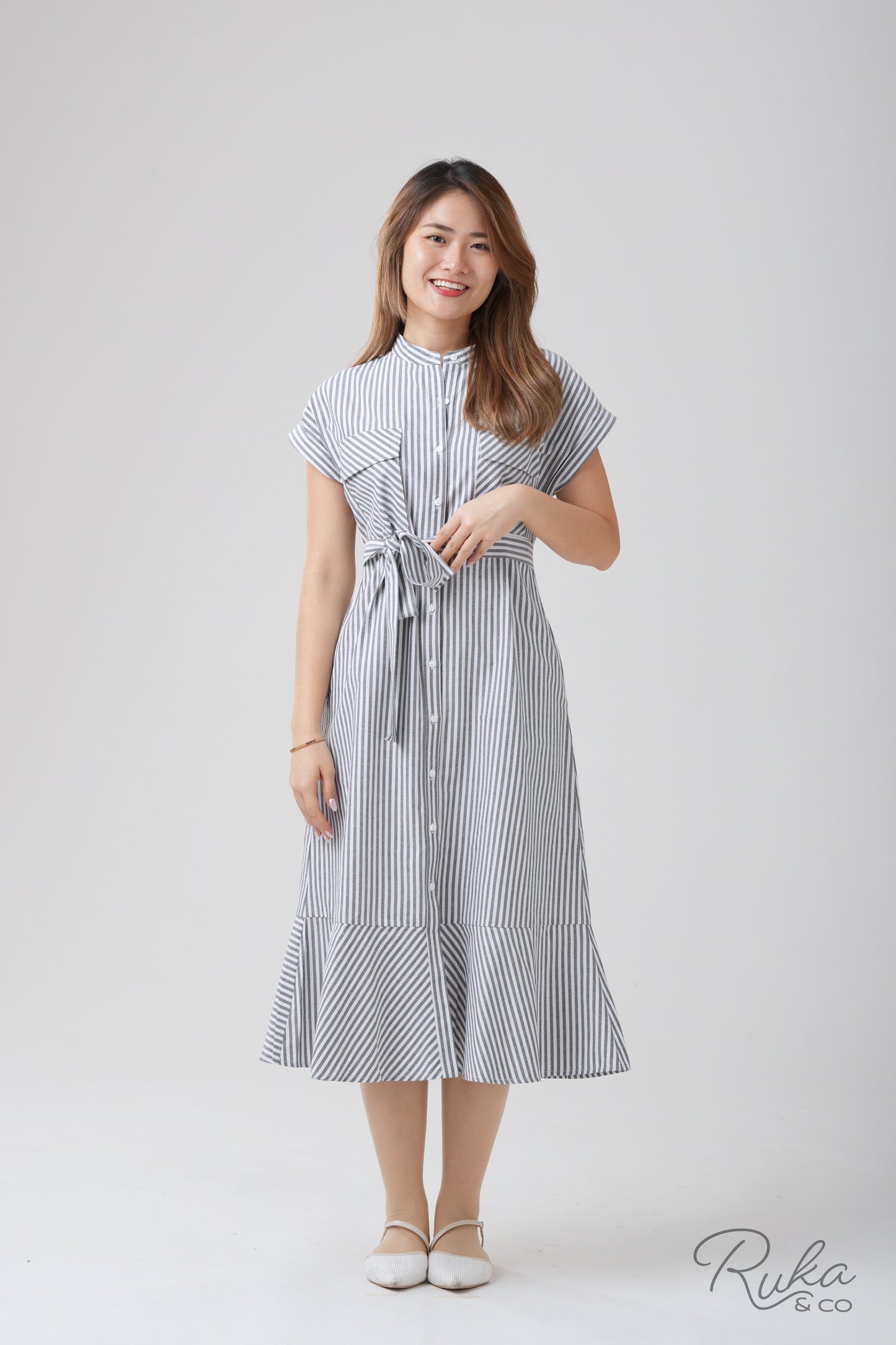 Seattle Belted Drop Waist Dress