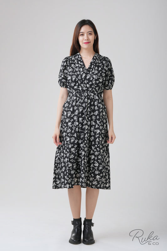 Rosetta Blouson Wrap Dress