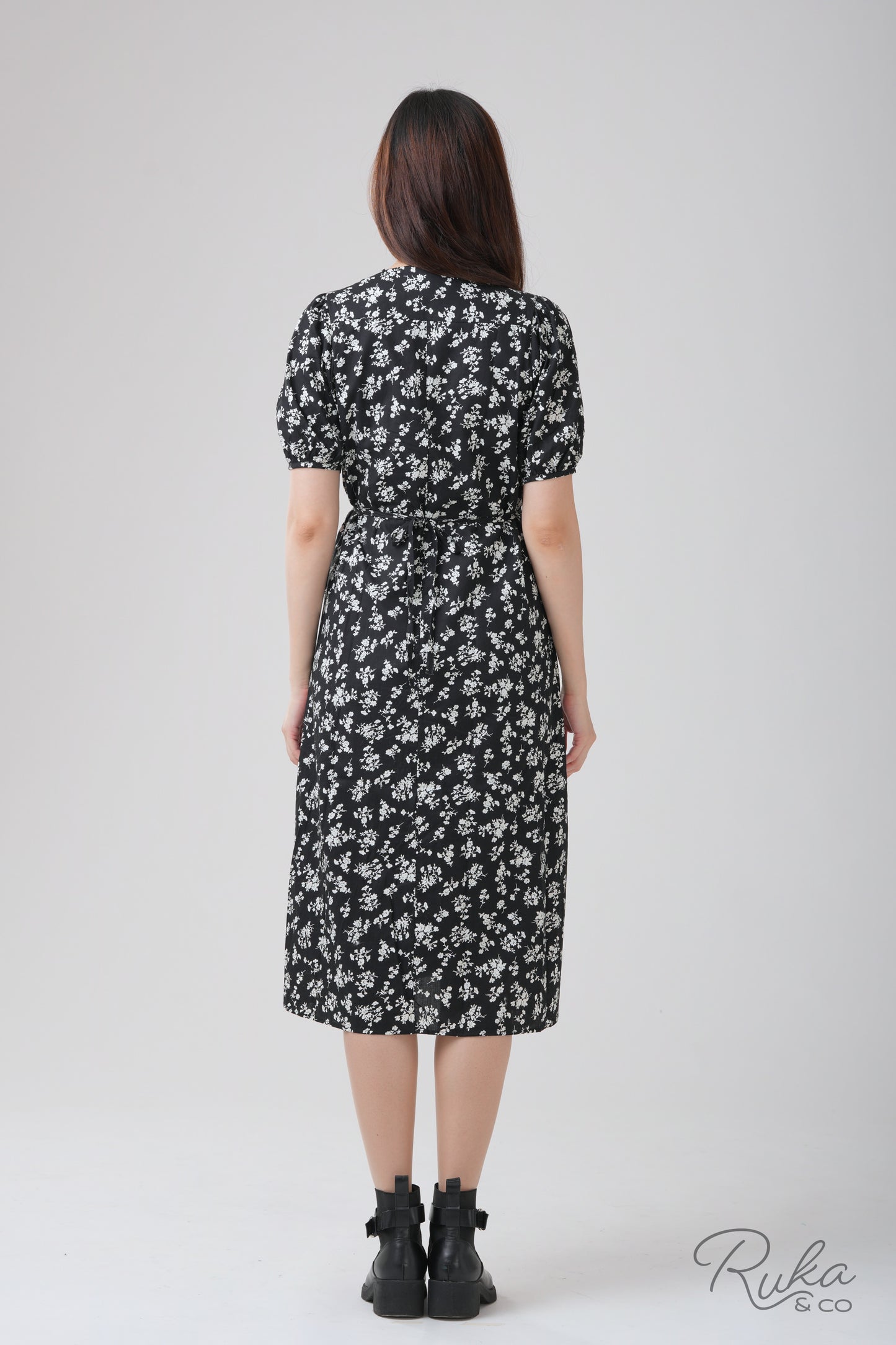 Rosetta Blouson Wrap Dress