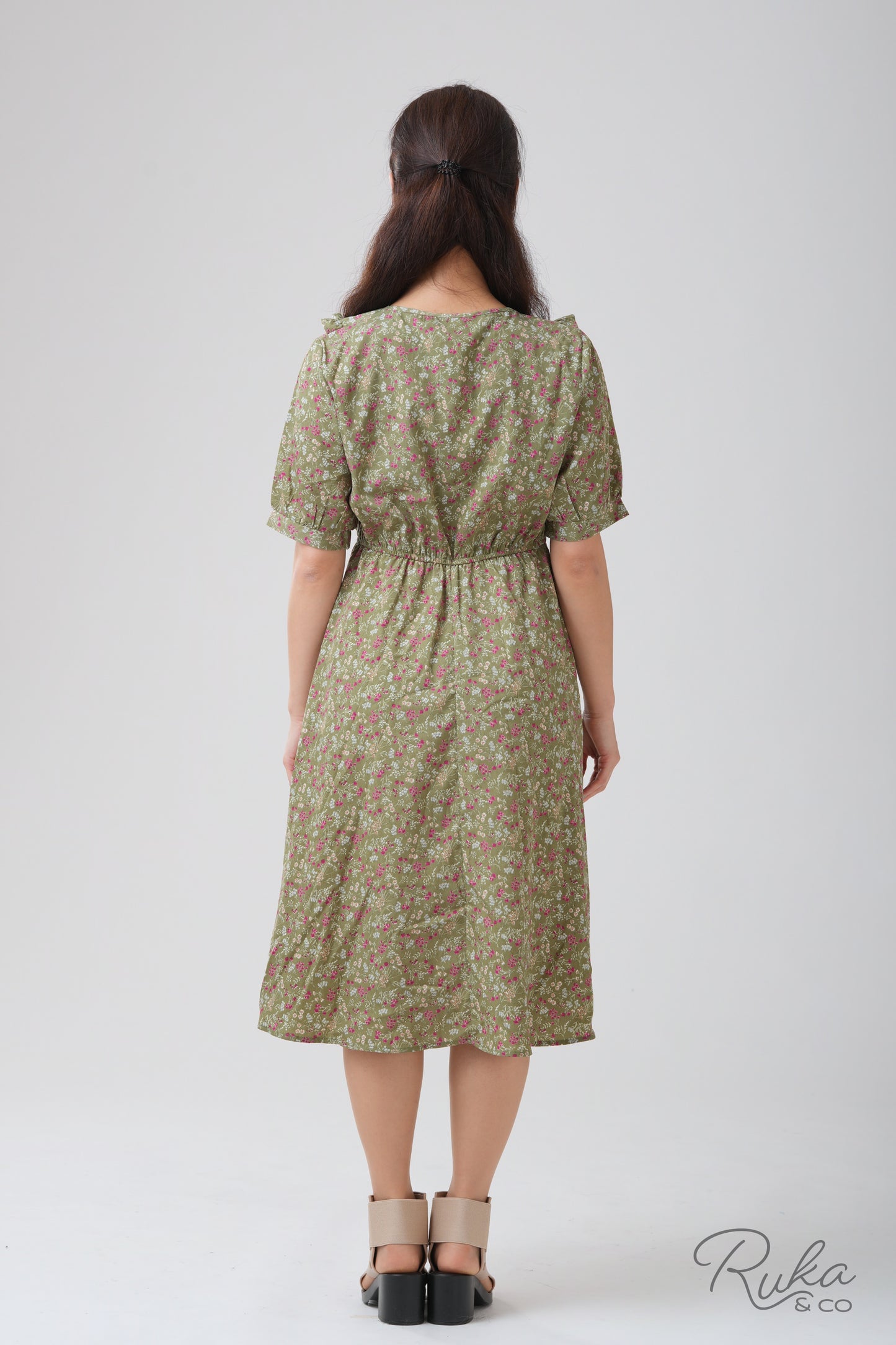 Meadowvale Collared Blouson Dress